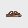 CELINE – Tippi Slide en piel de becerro – Curtido vegetal