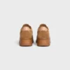 CELINE – Zapatillas con suela de cuña y detalle «Triomphe» en la parte trasera, confeccionadas en ante y piel de becerro