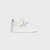 CELINE – Zapatillas con suela de cuña y detalle Triomphe en la parte trasera, en piel de becerro CELINE – Zapatillas con suela de cuña y detalle Triomphe en la parte trasera, en piel de becerro