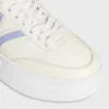 CELINE – Zapatillas con suela de cuña y detalle Triomphe en la parte trasera, en piel de becerro CELINE – Zapatillas con suela de cuña y detalle Triomphe en la parte trasera, en piel de becerro