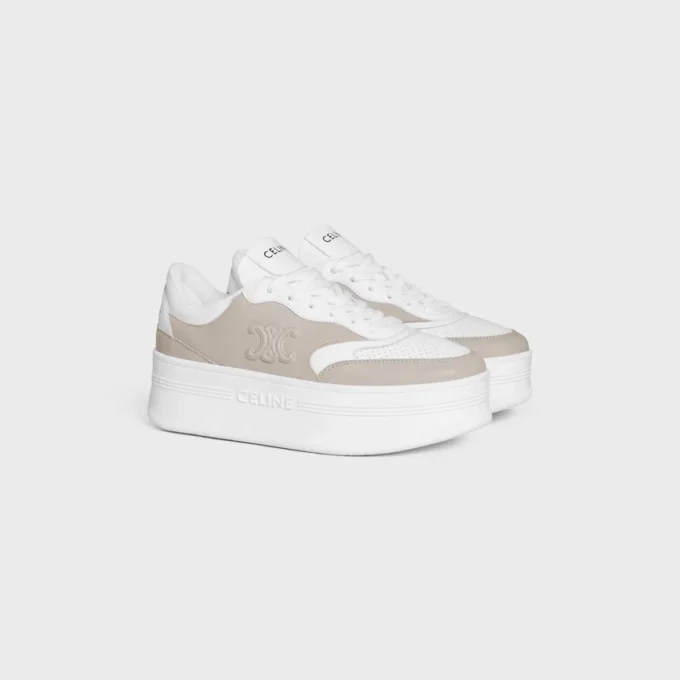 CELINE – Zapatillas con suela gruesa y motivo Triomphe en piel de becerro CELINE – Zapatillas con suela gruesa y motivo Triomphe en piel de becerro