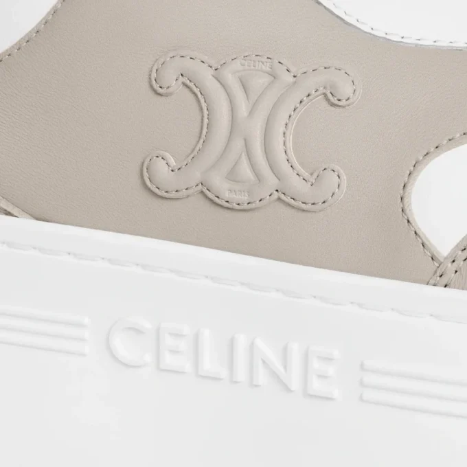 CELINE – Zapatillas con suela gruesa y motivo Triomphe en piel de becerro CELINE – Zapatillas con suela gruesa y motivo Triomphe en piel de becerro