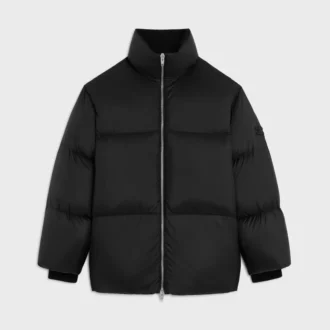 Chaqueta acolchada larga de nailon ligero Chaqueta acolchada larga de nailon ligero