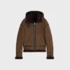 Chaqueta aviador de ante