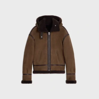 Chaqueta aviador de ante