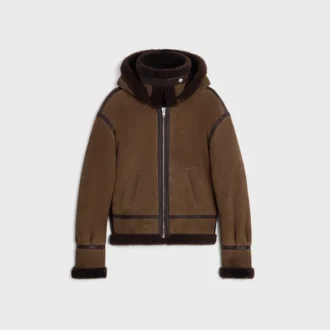 Chaqueta aviador de ante