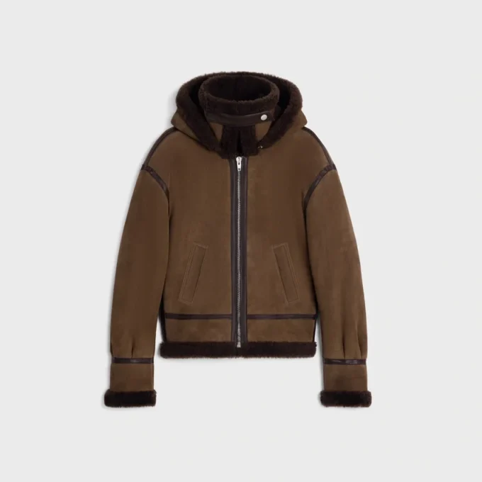 Chaqueta aviador de ante