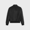 Chaqueta blouson con cremallera en suave piel de cordero Chaqueta blouson con cremallera en suave piel de cordero