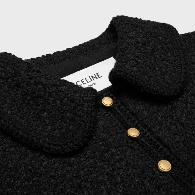 Chaqueta Chasseur en cachemira bouclé trenzada Chaqueta Chasseur en cachemira bouclé trenzada