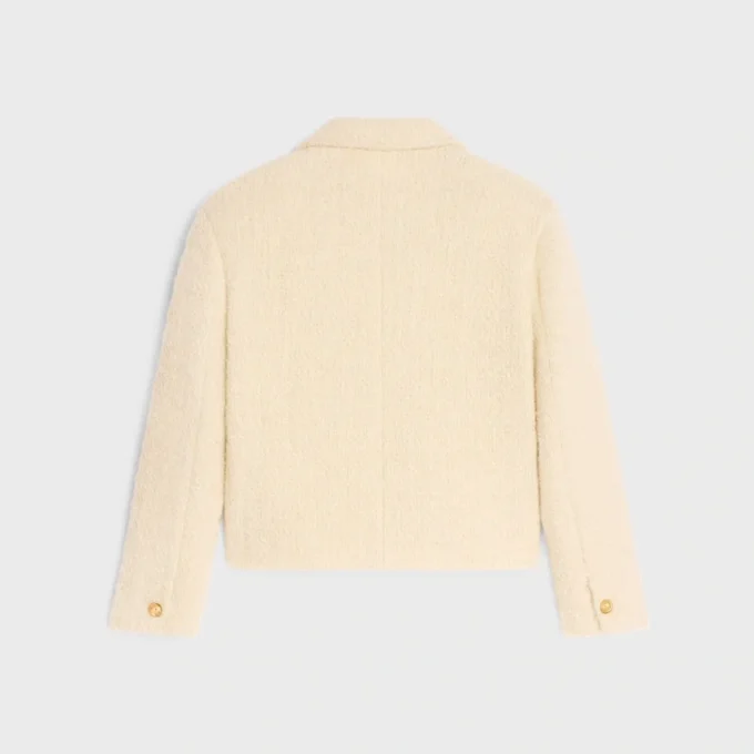 Chaqueta Chasseur en tweed de lana y mohair Chaqueta Chasseur en tweed de lana y mohair
