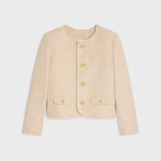Chaqueta Chelsea en tweed de seda con lentejuelas