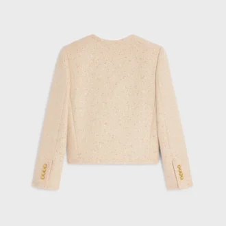 Chaqueta Chelsea en tweed de seda con lentejuelas