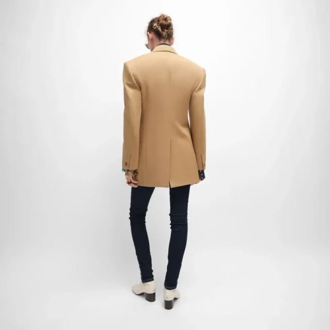 Chaqueta Colonne en lana diagonal Chaqueta Colonne en lana diagonal