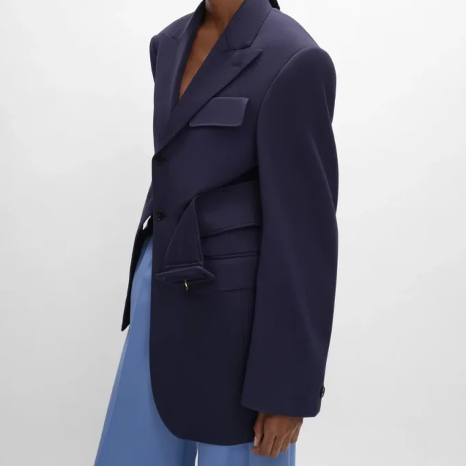 Chaqueta Colonne en lana Grain De Poudre
