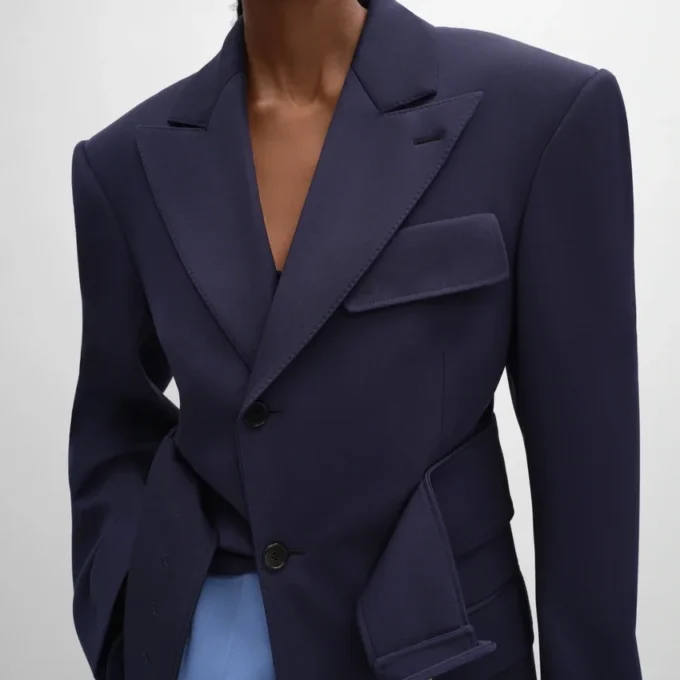 Chaqueta Colonne en lana Grain De Poudre