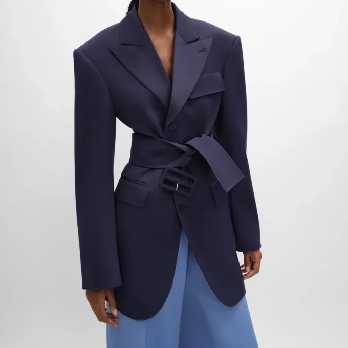 Chaqueta Colonne en lana Grain De Poudre