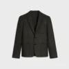 Chaqueta corta de franela de cachemira