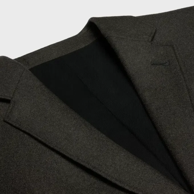 Chaqueta corta de franela de cachemira