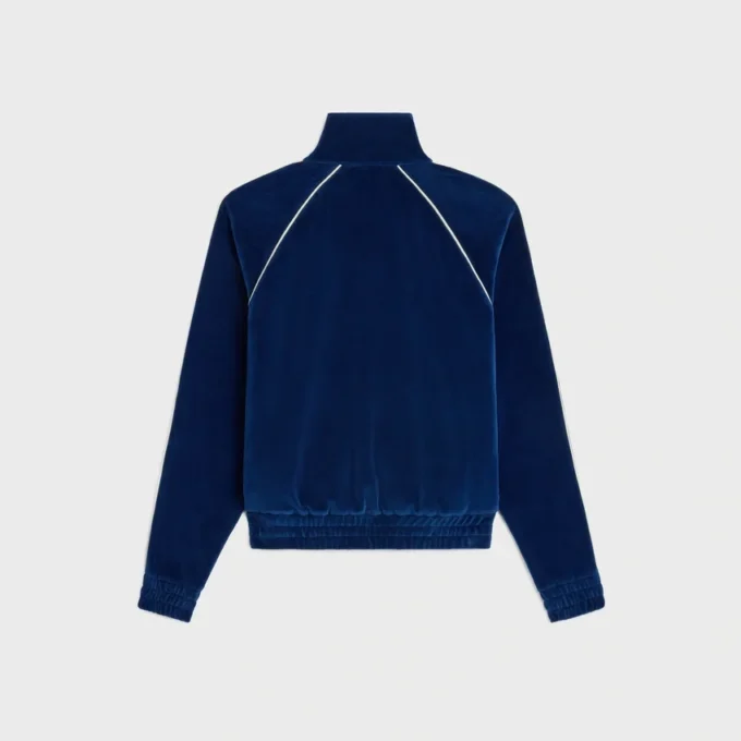 Chaqueta de chándal Triomphe en jersey de terciopelo Chaqueta de chándal Triomphe en jersey de terciopelo