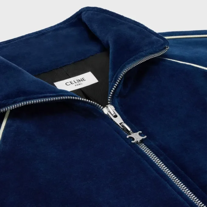 Chaqueta de chándal Triomphe en jersey de terciopelo Chaqueta de chándal Triomphe en jersey de terciopelo