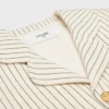 Chaqueta de gabardina de algodón a rayas Chaqueta de gabardina de algodón a rayas