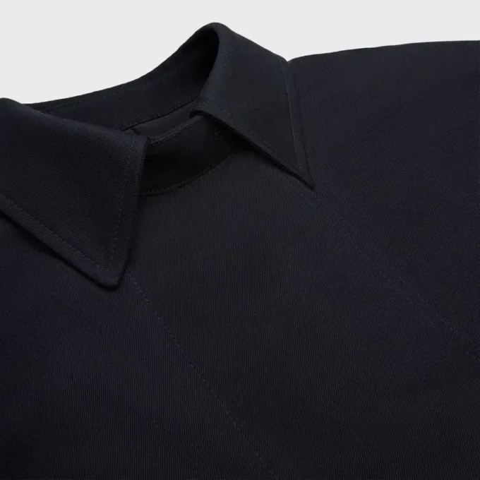 Chaqueta de gabardina de lana y algodón Chaqueta de gabardina de lana y algodón