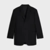 Chaqueta entallada de franela de cachemira
