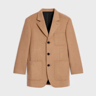 Chaqueta entallada de franela de cachemira