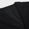 Chaqueta entallada de franela de cachemira