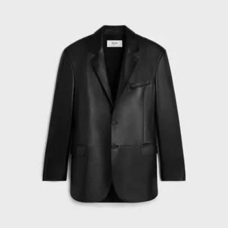 Chaqueta entallada de piel de cordero