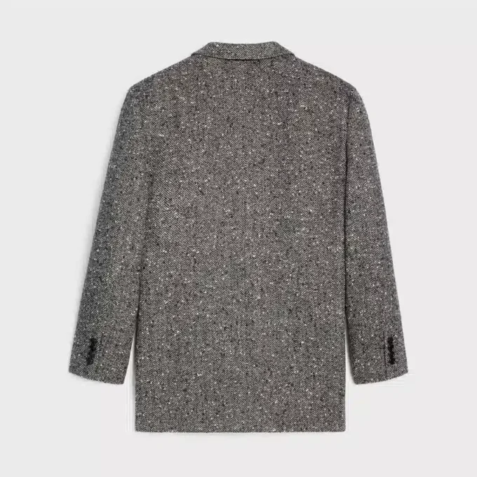 Chaqueta Garçon en lana Natta con diseño en espiga Chaqueta Garçon en lana Natta con diseño en espiga