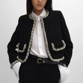 Chaqueta Icone bordada en lana Natta