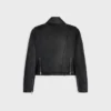 Chaqueta motera de piel de becerro Chaqueta motera de piel de becerro