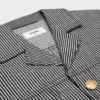 Chaqueta safari de algodón a rayas Hickory Chaqueta safari de algodón a rayas Hickory