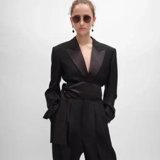 Chaqueta Spencer Tux en gabardina de lana