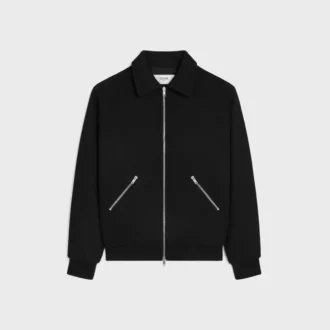 Chaqueta Teddy de lana texturizada