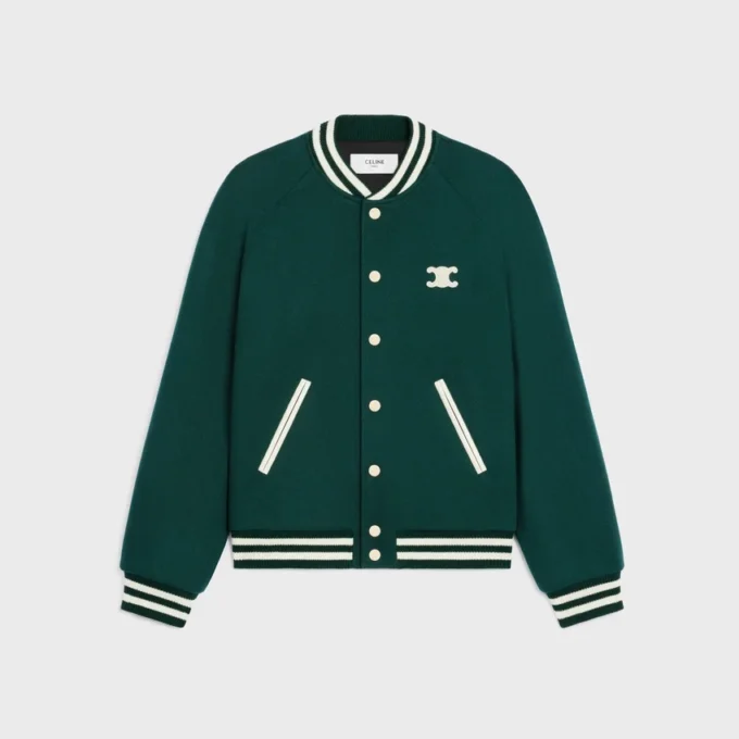 Chaqueta Teddy Triomphe de lana texturizada Chaqueta Teddy Triomphe de lana texturizada