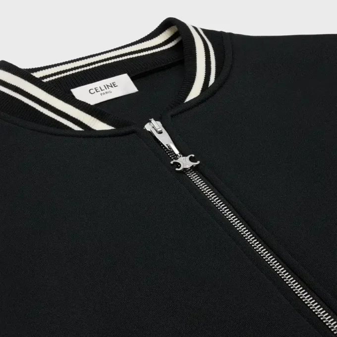 Chaqueta Teddy Triomphe en jersey de doble cara Chaqueta Teddy Triomphe en jersey de doble cara