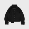 Chaqueta tipo bufanda de tejido de lana Chaqueta tipo bufanda de tejido de lana