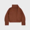 Chaqueta tipo bufanda de tejido de lana Chaqueta tipo bufanda de tejido de lana