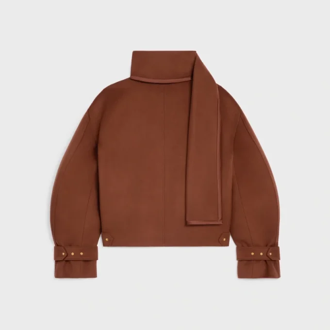 Chaqueta tipo bufanda de tejido de lana Chaqueta tipo bufanda de tejido de lana