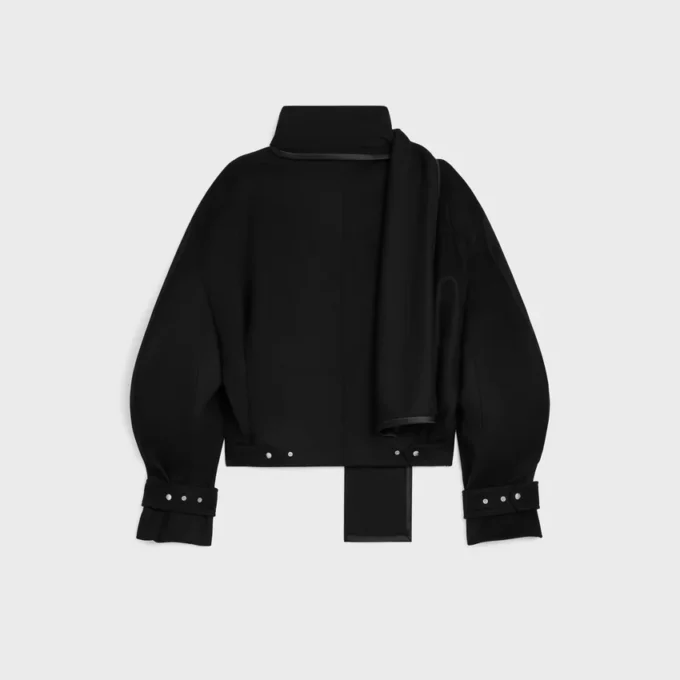 Chaqueta tipo bufanda de tejido de lana Chaqueta tipo bufanda de tejido de lana