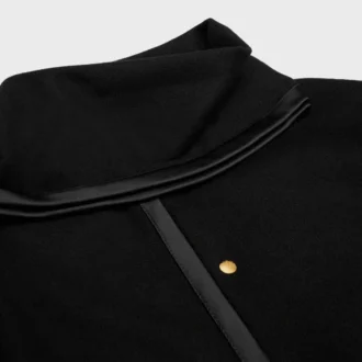 Chaqueta tipo bufanda de tejido de lana
