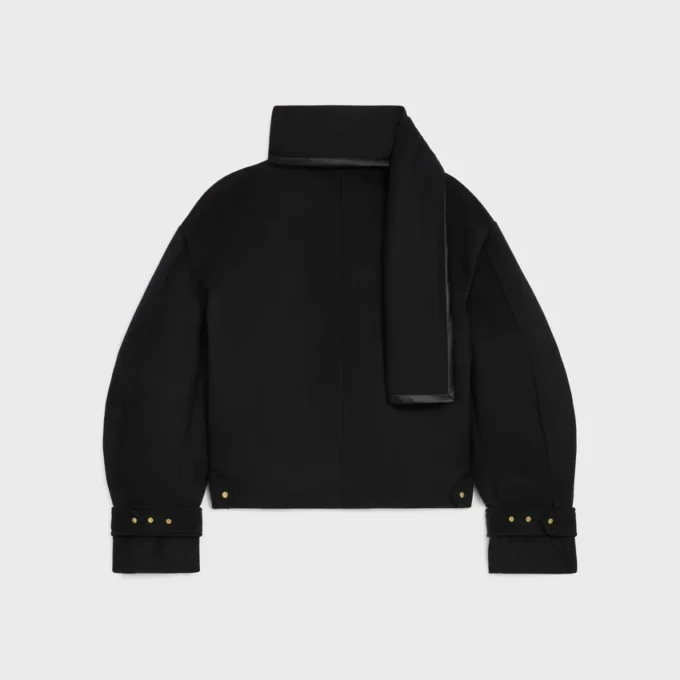 Chaqueta tipo bufanda de tejido de lana Chaqueta tipo bufanda de tejido de lana