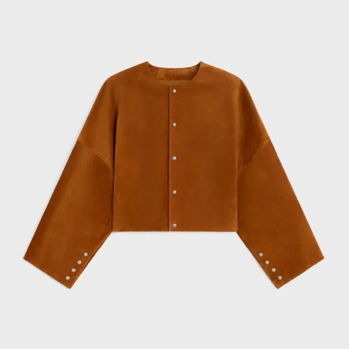 Chaqueta tipo cárdigan de ante Chaqueta tipo cárdigan de ante