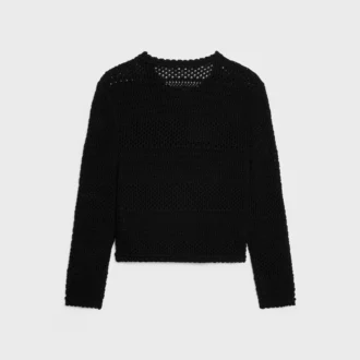 Chaqueta tipo cárdigan de croché de algodón