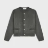 Chaqueta tipo cárdigan de mohair cepillado Chaqueta tipo cárdigan de mohair cepillado