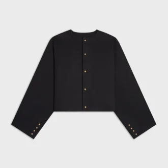 Chaqueta tipo cárdigan de tejido de lana