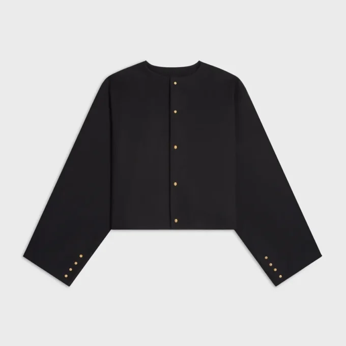 Chaqueta tipo cárdigan de tejido de lana