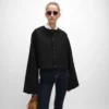 Chaqueta tipo cárdigan de tejido de lana